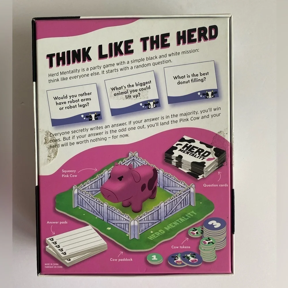 Herd Mentality The Udderly Hilarious Party Game Family Game Night Gently‎ Used